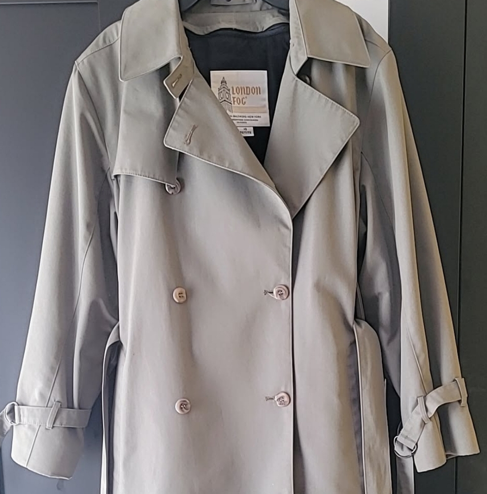 Classic Olive London Fog, Women's Maxi Trench Coat